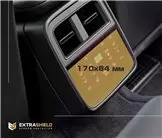 Porsche Taycan 2019 - Present Rear Climate-Control 6,5" DisplayschutzGlass Kratzfest Anti-Fingerprint Transparent