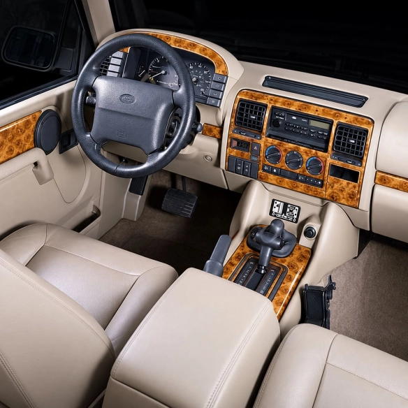 Land Rover Discovery 1995-1998 3D Cockpit Dekor Interieurleisten Set As shown in product diagram-teilig