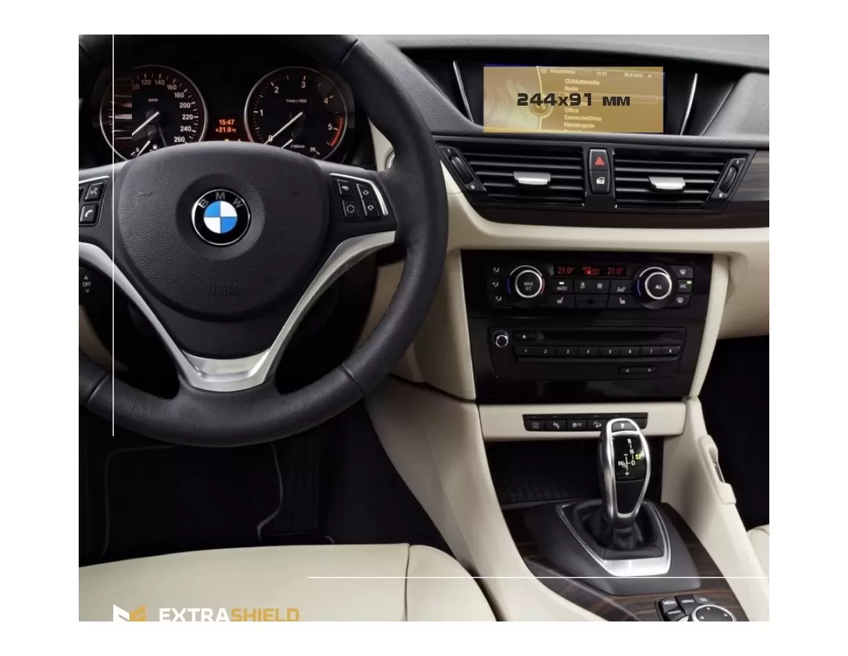 BMW 8 Series (G14-16) 2018 - Present Digital Speedometer (Mit sensor) 12,3" DisplayschutzGlass Kratzfest Anti-Fingerprint Trans 