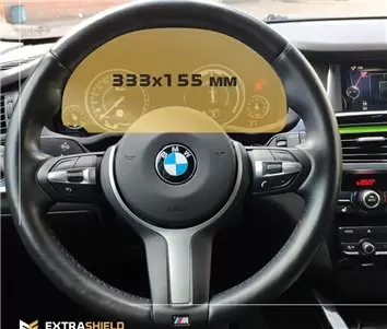 BMW X1 (F48) 2015 - 2019 Multimedia NBT EVO 10,2" DisplayschutzGlass Kratzfest Anti-Fingerprint Transparent