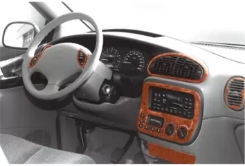 Chrysler Voyager 96-01 Mittelkonsole Armaturendekor Cockpit Dekor 12-Teilige - 1