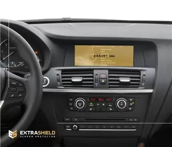 BMW X2 (F39) 2017 - Present Multimedia 8,8" DisplayschutzGlass Kratzfest Anti-Fingerprint Transparent - 1- Cockpit Dekor Innenra