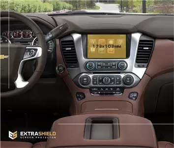 Cadillac XT6 2019 - Present Multimedia 8" DisplayschutzGlass Kratzfest Anti-Fingerprint Transparent
