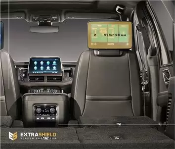 Chevrolet Corvette Stingray 2020 - Present Multimedia DisplayschutzGlass Kratzfest Anti-Fingerprint Transparent