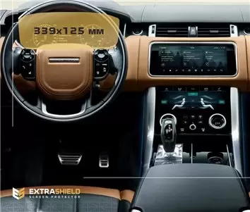 Land Rover RR Sport (L494) 2012 - Present Digital Speedometer DisplayschutzGlass Kratzfest Anti-Fingerprint Transparent
