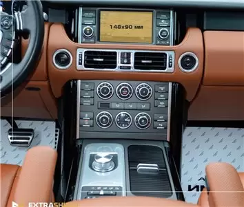 Land Rover RR Sport (L494) 2014 - 2019 Multimedia 8" DisplayschutzGlass Kratzfest Anti-Fingerprint Transparent