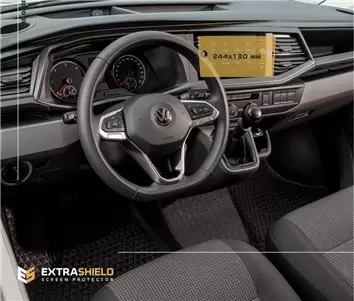 Volkswagen Transporter 6.1 2015 - 2019 Multimedia Composition Color 6,5" DisplayschutzGlass Kratzfest Anti-Fingerprint Transpare