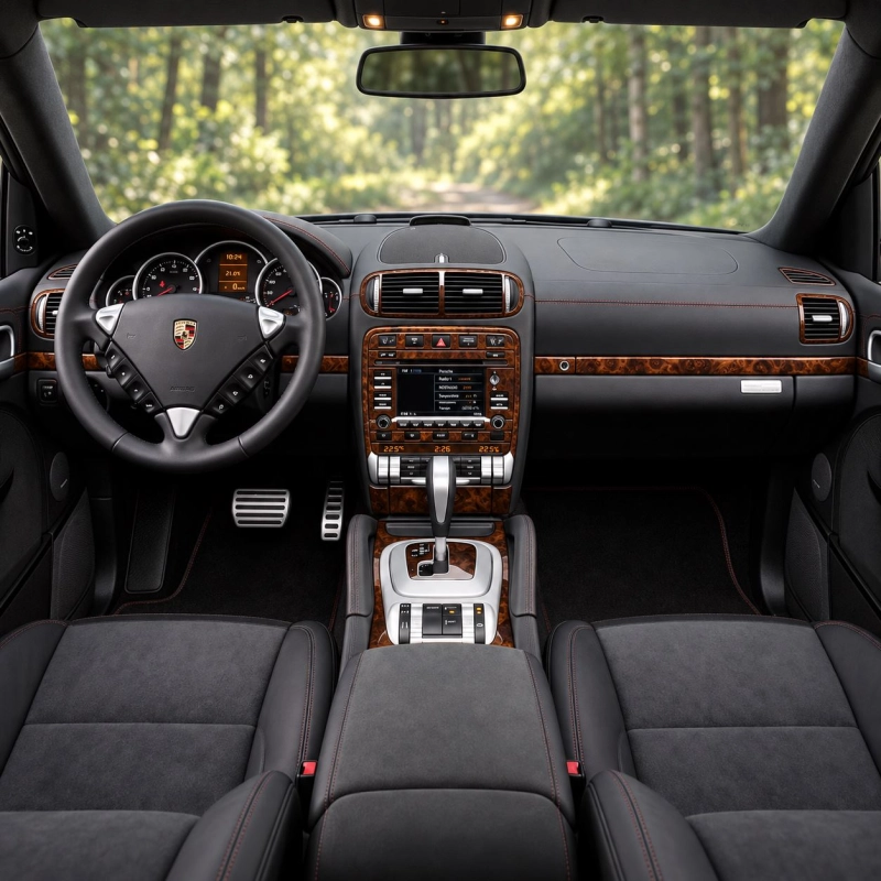 Porsche Cayenne 955 2003-2010 3D Cockpit Dekor Interieurleisten Set 34-teilig
