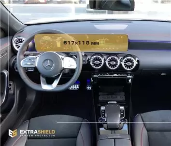 Mercedes-Benz CLA (C118) 2019 - Present Digital Speedometer + Multimedia 10,25" DisplayschutzGlass Kratzfest Anti-Fingerprint Tr
