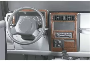 Chrysler Wrangler 09.1996 Mittelkonsole Armaturendekor Cockpit Dekor 10 -Teile