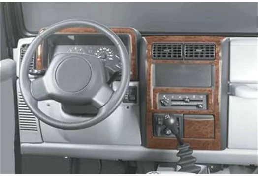 Chrysler Wrangler 1996 Mittelkonsole Armaturendekor Cockpit Dekor 10-Teilige - 1- Cockpit Dekor Innenraum