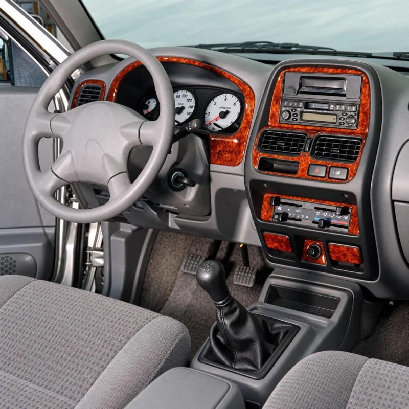 Nissan Navara D23 Pick-up 1999-2006 3D Cockpit Dekor Interieurleisten Set 13-teilig