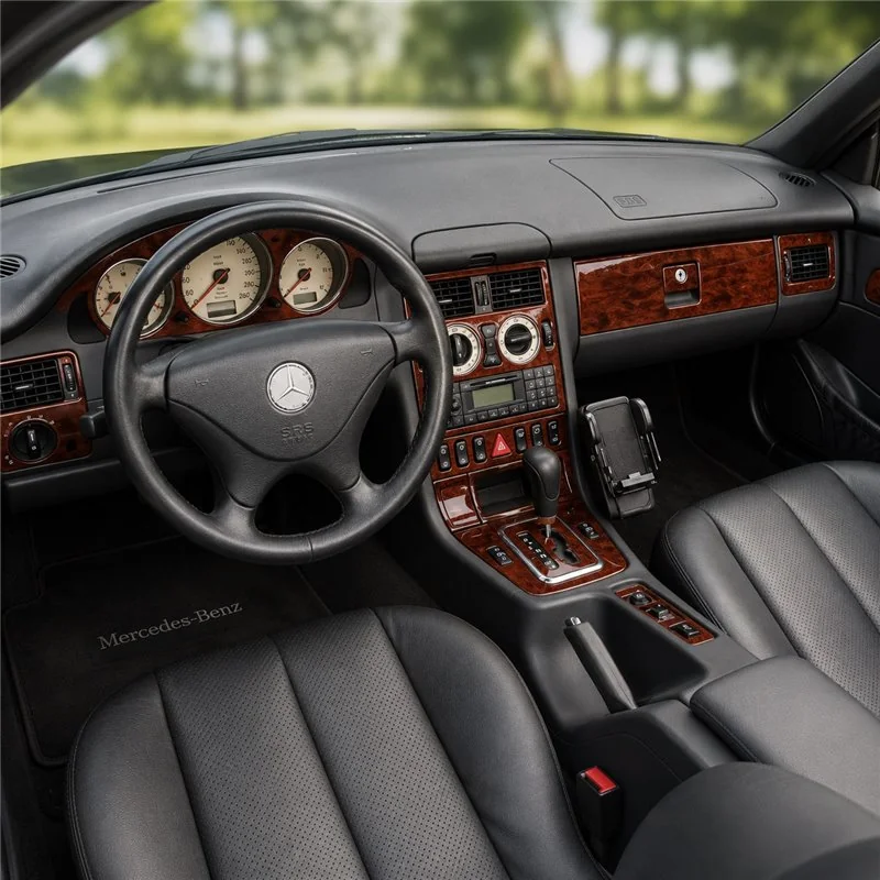 Mercedes Benz SLK 1998-2000 Komplettset, OEM-konform 3D Armaturenbrett-Dekor-Set