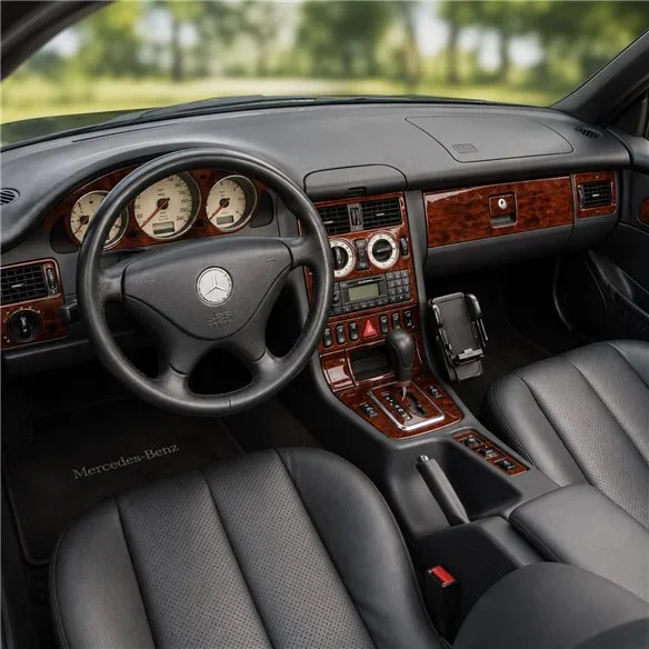 Mercedes Benz SLK 1998-2000 Komplettset, OEM-konform 3D Armaturenbrett-Dekor-Set