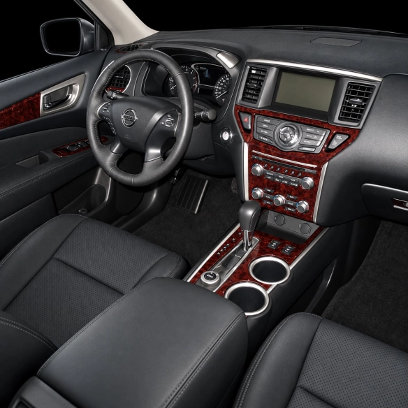 Nissan Pathfinder Patrol 2017-2021 3D Cockpit Dekor Interieurleisten Set 28-teilig