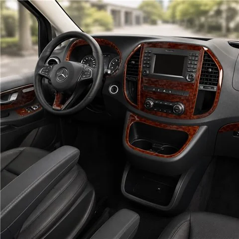 Mercedes Vito W447 2015+ 3D Armaturenbrett-Dekor-Set, 38 Teile
