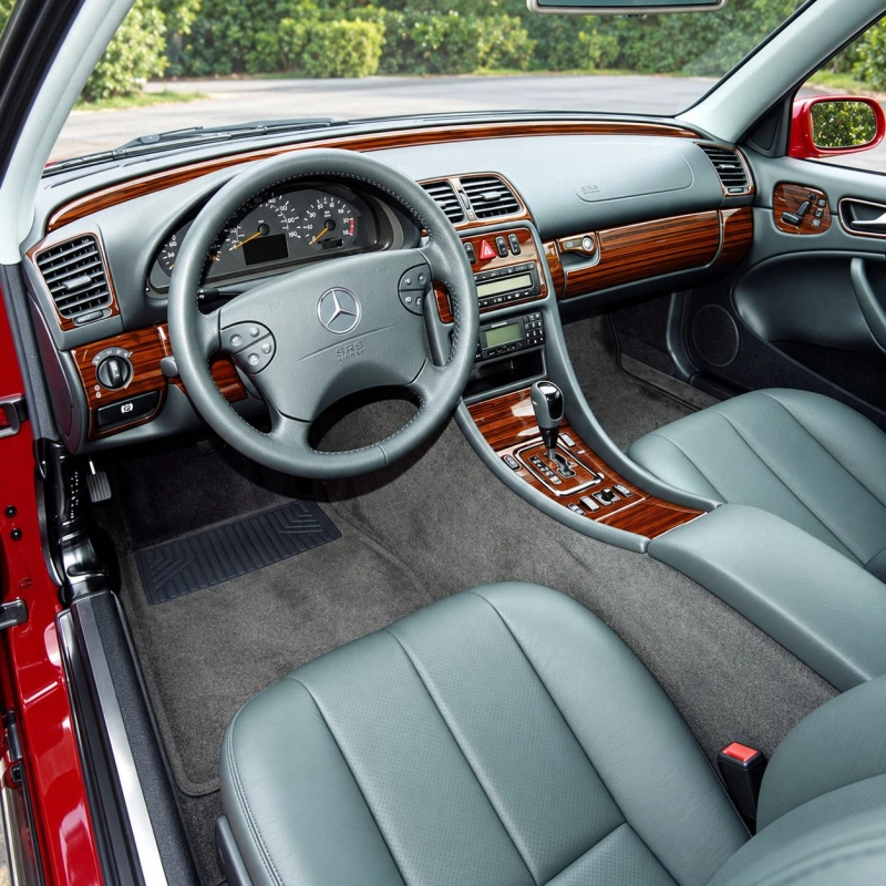 Mercedes-Benz CLK 1998-2002 3D Cockpit Dekor Interieurleisten Set Full Set / as shown in product diagram-teilig
