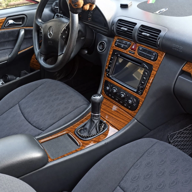 Mercedes-Benz C Class 2001-2004 3D Cockpit Dekor Interieurleisten Set Full Set / as shown in product diagram-teilig