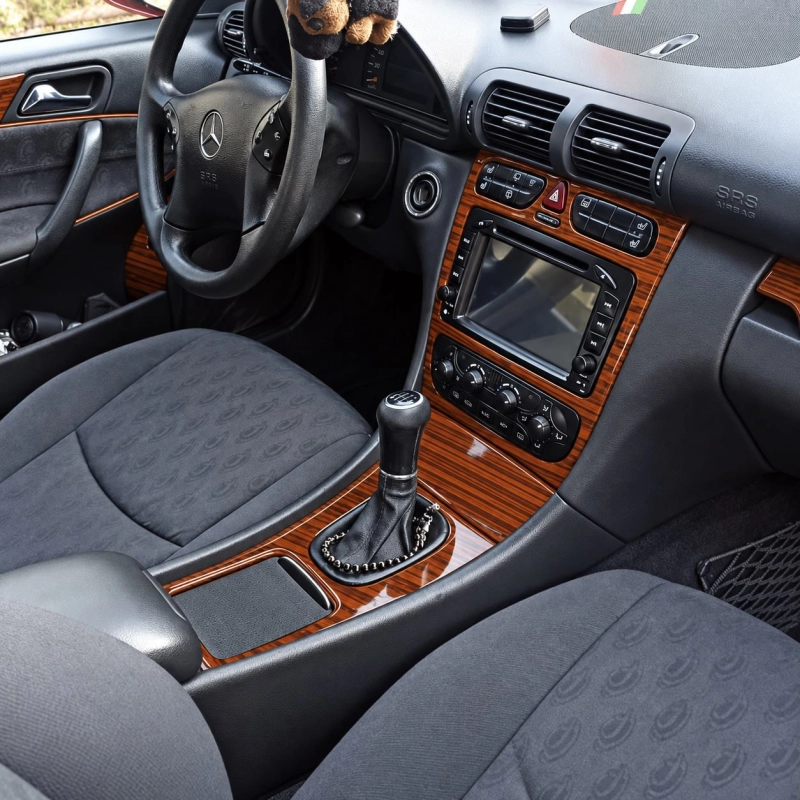 Mercedes-Benz C Class 2001-2004 3D Cockpit Dekor Interieurleisten Set Full Set / as shown in product diagram-teilig