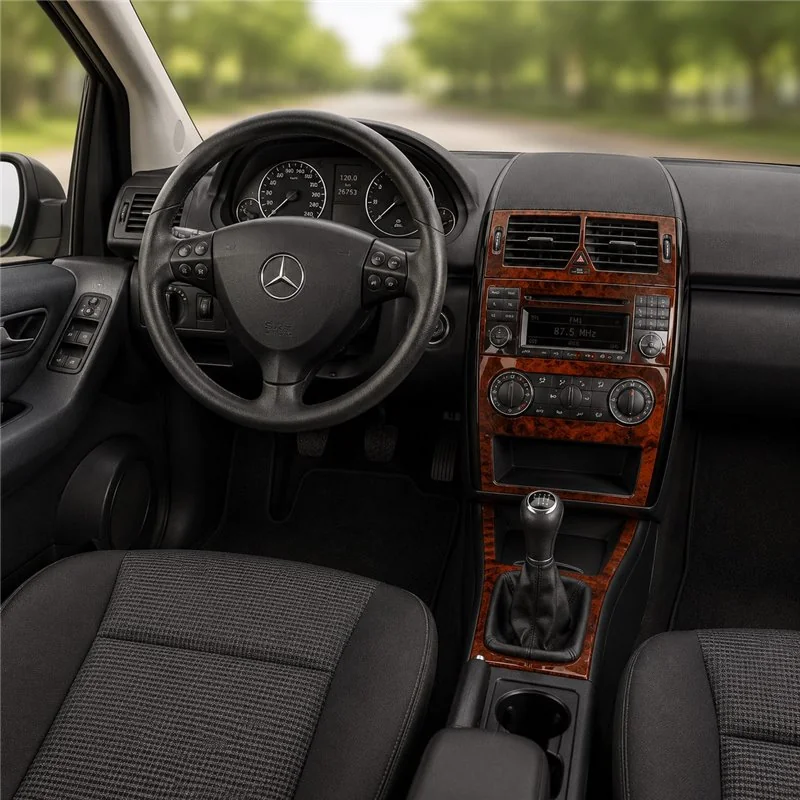 Mercedes A-Class W169 B-Class W245 2004+ 3D Armaturenbrett-Dekor-Set, 10 Teile