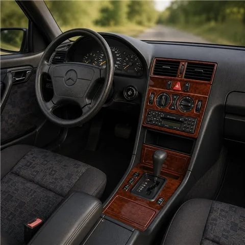 Mercedes C-Class W202 1997-2000 3D Armaturenbrett-Dekor-Set, 14 Teile