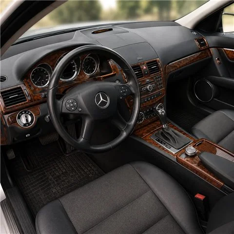 Mercedes C-Class W204 2007-2014 3D Armaturenbrett-Dekor-Set, 46 Teile