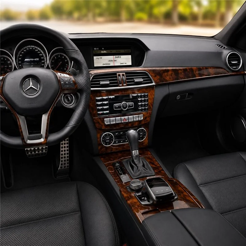 Mercedes C-class W205 2015–present 3D Armaturenbrett-Dekor-Set, 18 Teile