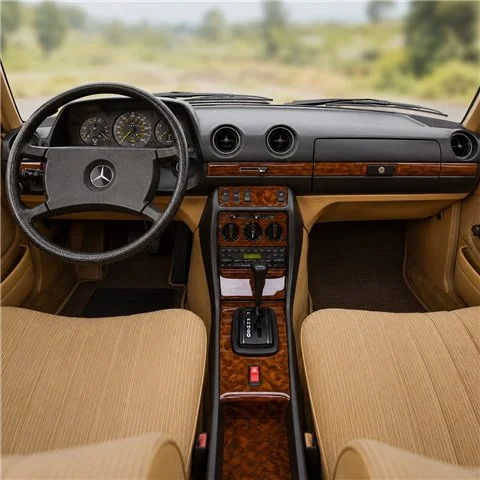 Mercedes E-Class W123 1976-1986 3D Armaturenbrett-Dekor-Set, 10 Teile