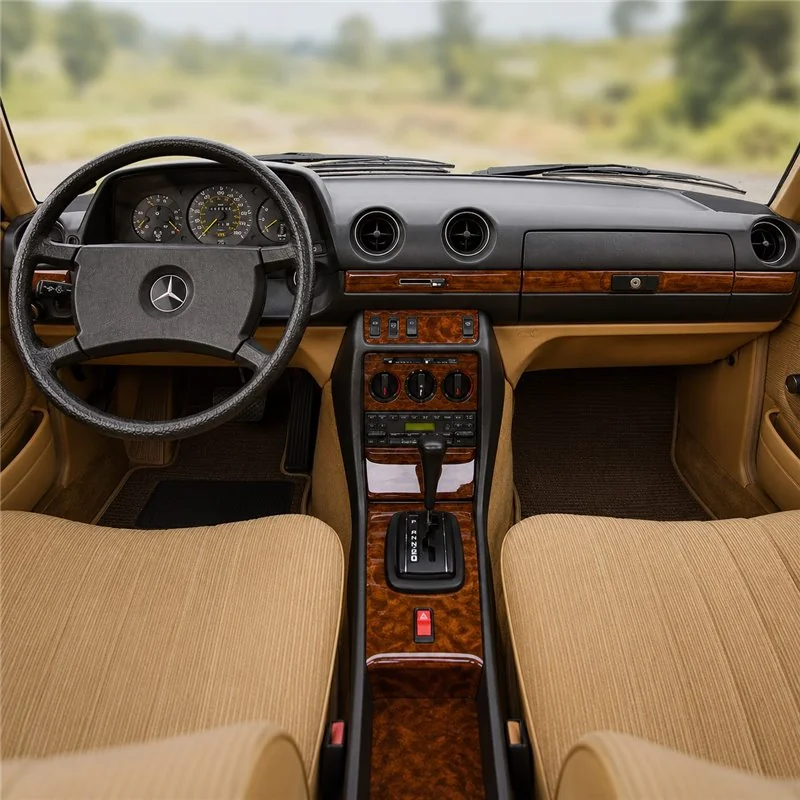 Mercedes E-Class W123 1976-1986 3D Armaturenbrett-Dekor-Set, 10 Teile