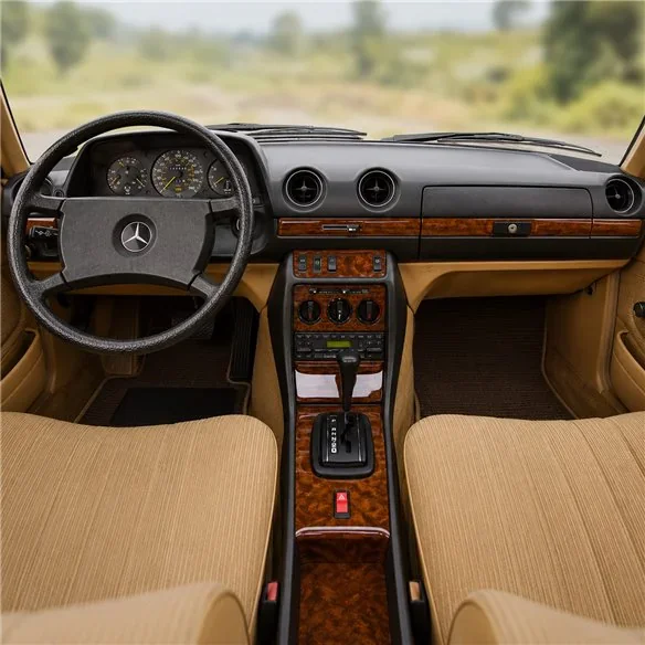 Mercedes E-Class W123 1976-1986 3D Armaturenbrett-Dekor-Set, 10 Teile