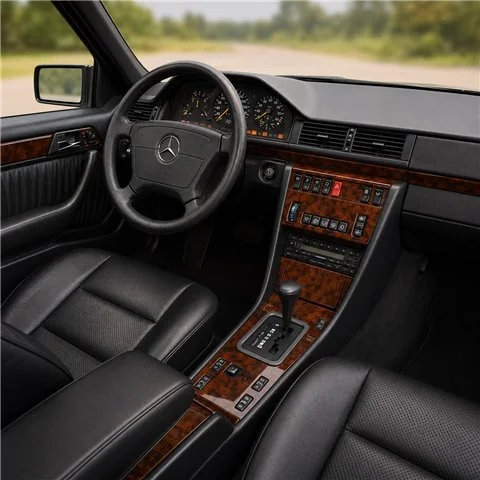Mercedes E-Class W124 1985-1996 3D Armaturenbrett-Dekor-Set, 8 Teile