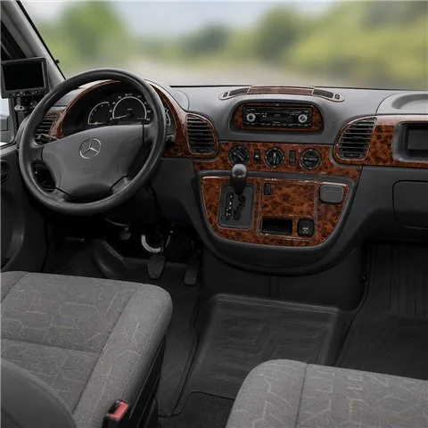 Mercedes Sprinter W903 Aut. 2000-2006 3D Armaturenbrett-Dekor-Set, 27 Teile