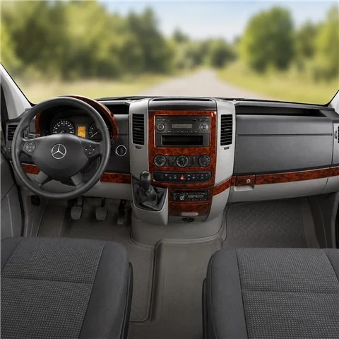 Mercedes Sprinter W906 2006+ 3D Armaturenbrett-Dekor-Set, 18 Teile