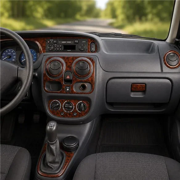 Dacia Solenza 2004+ 3D Armaturenbrett-Dekor-Set, 27 Teile