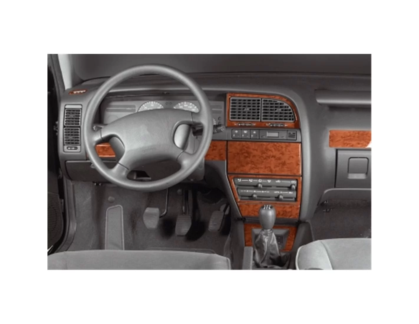 Citroen Xantia II 01.1998 Mittelkonsole Armaturendekor Cockpit Dekor 18 -Teile