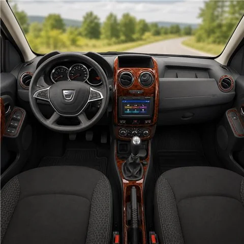 Dacia Duster 2013+ 3D Armaturenbrett-Dekor-Set, 13 Teile