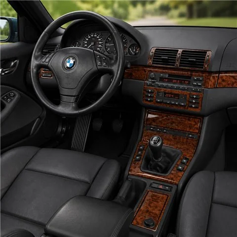 BMW 3 Series E46 1998-2004 3D Armaturenbrett-Dekor-Set, 25 Teile