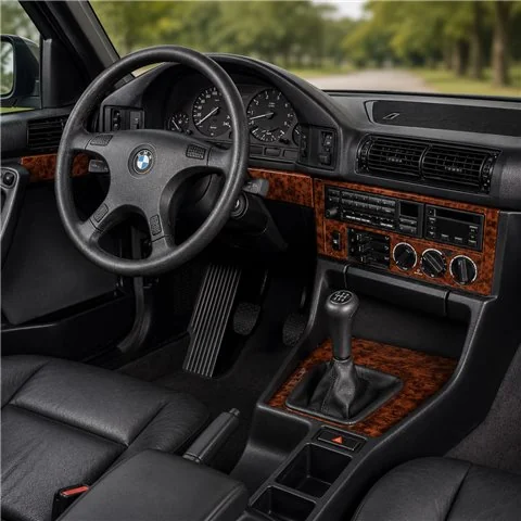 BMW 5 E34 1989-1993 3D Armaturenbrett-Dekor-Set, 22 Teile