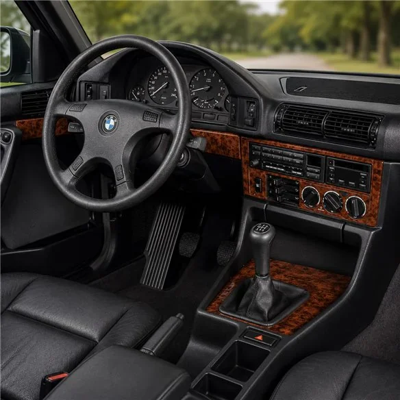 BMW 5 E34 1989-1993 3D Armaturenbrett-Dekor-Set, 22 Teile