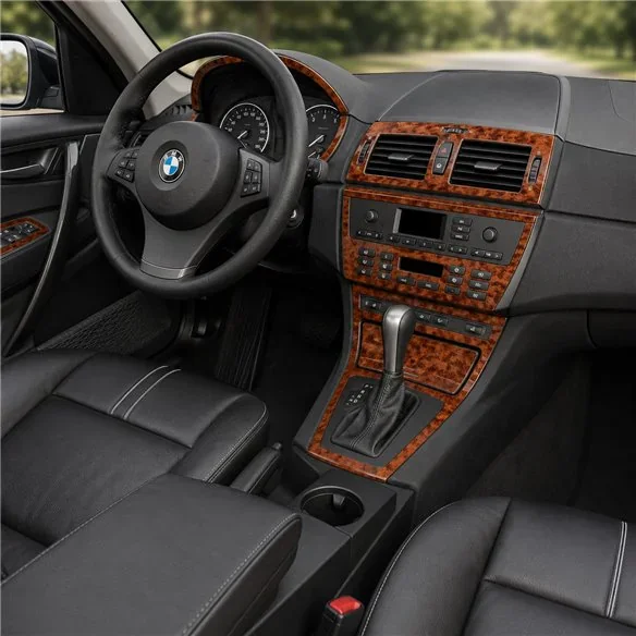 BMW X3 E83 2003+ Klimaanlage 3D Armaturenbrett-Dekor-Set, 12 Teile