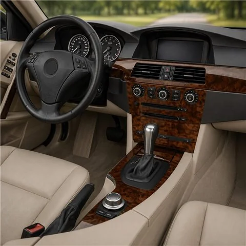 BMW-Series E60 2008-2010 3D Armaturenbrett-Dekor-Set, 63 Teile