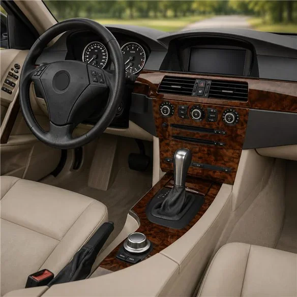 BMW-Series E60 2008-2010 3D Armaturenbrett-Dekor-Set, 63 Teile