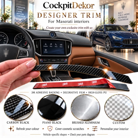 Maserati Ghibli Base 2014 2019 – Designer Trim – Innenraum-Komplettset 2