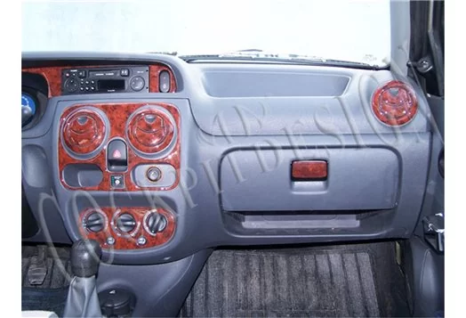 Dacia Solenza 2004 Mittelkonsole Armaturendekor Cockpit Dekor 27-Teilige - 1- Cockpit Dekor Innenraum