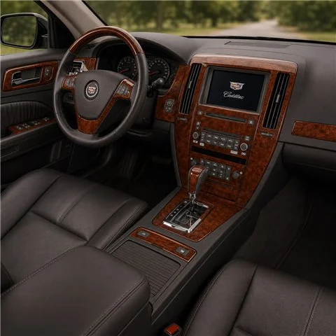 Cadillac STS 2008-2012 Komplettset, mit Navigation, ohne Navigation 3D Armaturenbrett-Dekor-Set