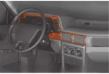 Daewoo Nexia 02.95 - 05.97 Mittelkonsole Armaturendekor Cockpit Dekor 12 -Teile