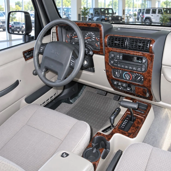 Jeep Wrangler 1997-2002 3D Cockpit Dekor Interieurleisten Set Full Set / as shown in product diagram-teilig