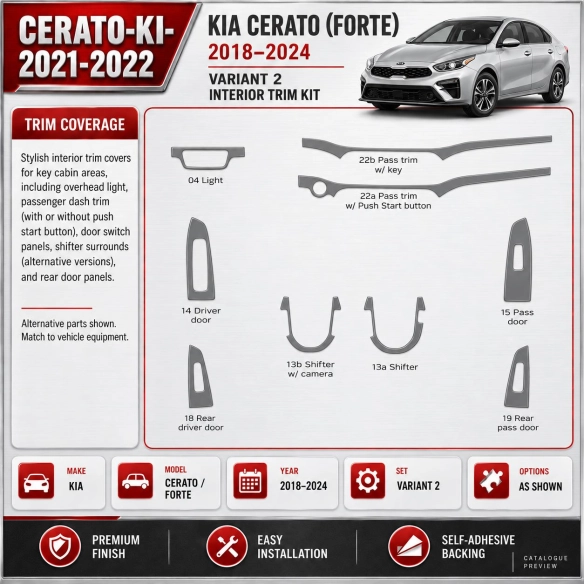 Kia Cerato 2021 2022 – Designer Trim – Innenraum-Komplettset