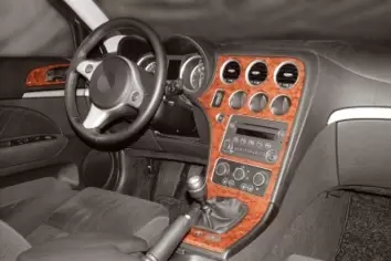 Alfa Romeo 159 2005 Mittelkonsole Armaturendekor Cockpit Dekor 8-Teilige - 4
