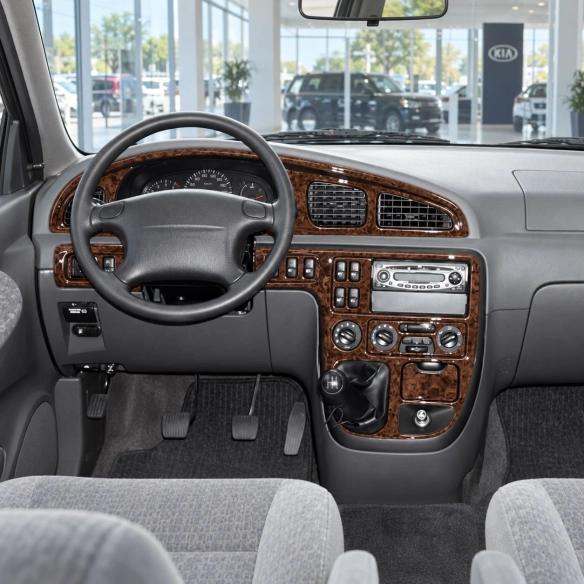 Kia Carnival 1999-heute 3D Cockpit Dekor Interieurleisten Set 14-teilig